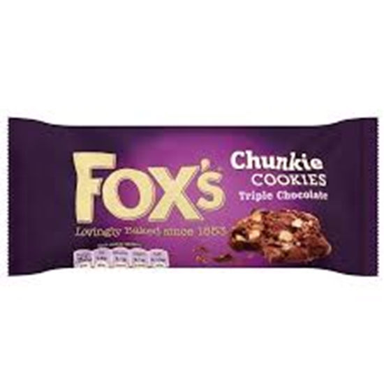 Picture of FOXS COOKIES TRIPLE CHOC 180GR